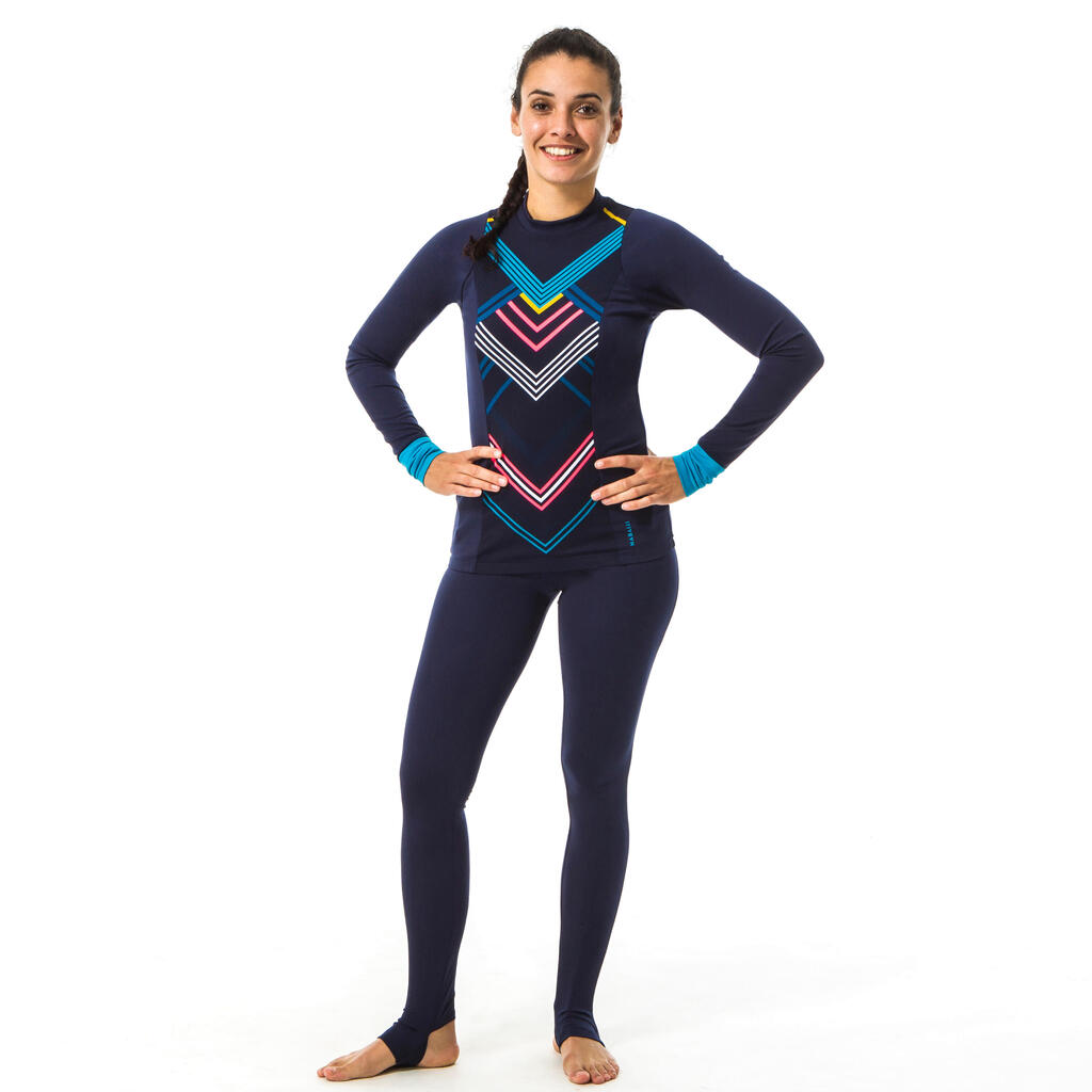 Legging de natation femme Una marine