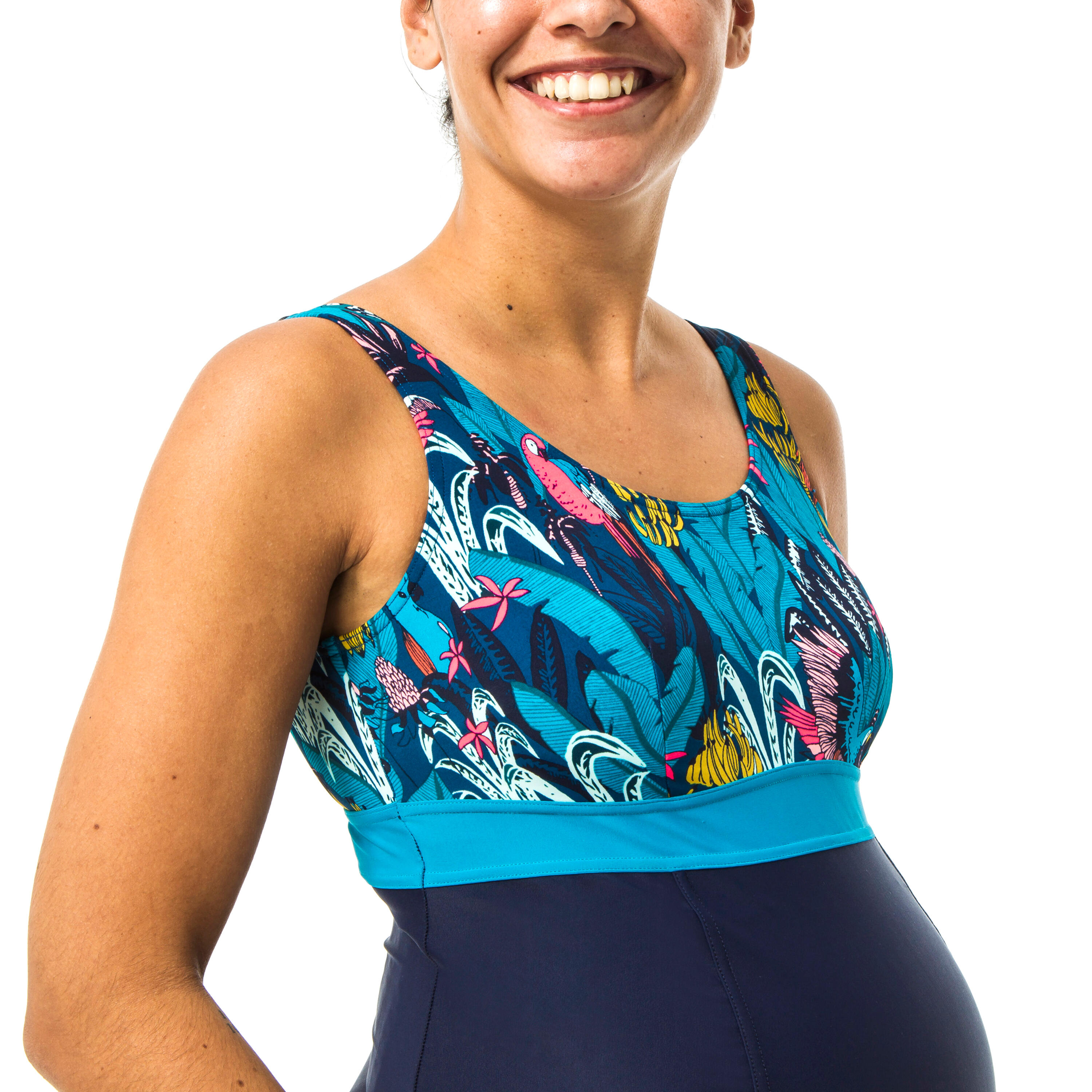 Women's 1-Piece Maternity Swimsuit Romane - Yuka Blue 3/7