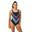 Bañador Mujer natación Nabaiji negro rayas