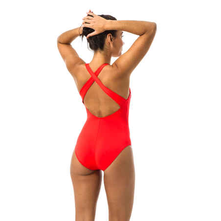 Women 1-piece swimsuit - Pearl Red