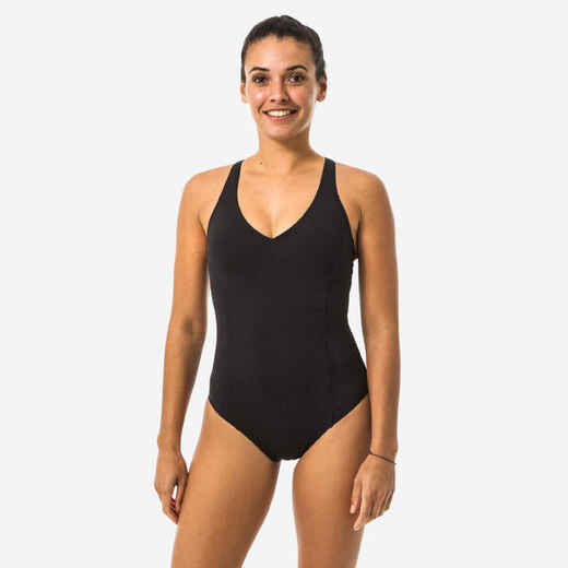 
      Jednodijelni kupaći kostim Pearl ženski crni 
  