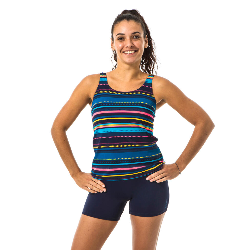 Women's swimsuit one-piece shorty Tankini Heva Mexi navy