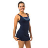 Women Swimming One Piece Heva Skirt Swimsuit  Blue