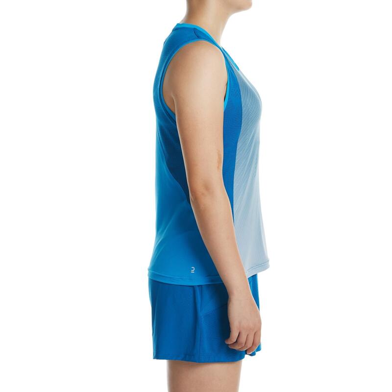 Dámské tričko na badminton 900 modré 