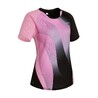 Women Badminton Tshirt 560 Violet Black