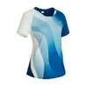 Women Badminton Tshirt 560 Blue