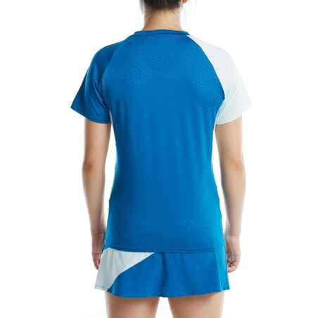 Badminton T-Shirt TS 560 Damen blau