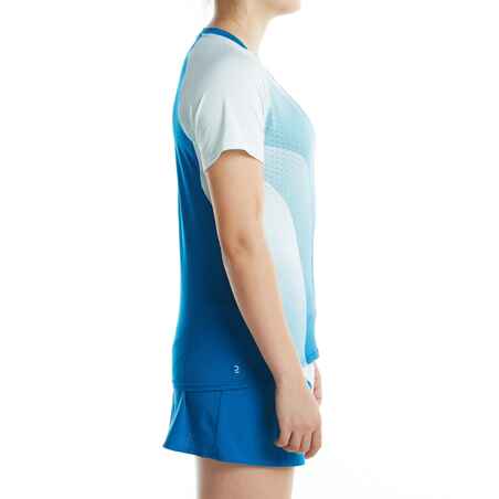 Badminton T-Shirt TS 560 Damen blau