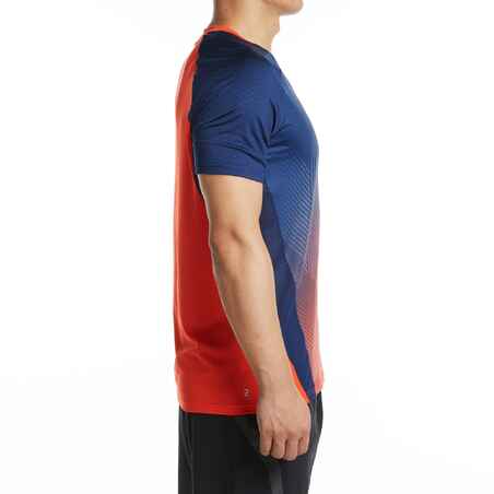 Herren Badminton T-Shirt - 560 marineblau/rot