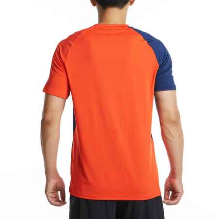 T-Shirt 560 Herren Badminton marineblau/rot