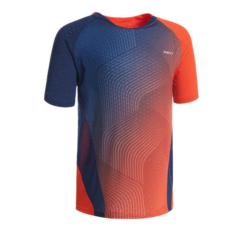 Kinder Badminton T-Shirt - 560 marineblau/rot