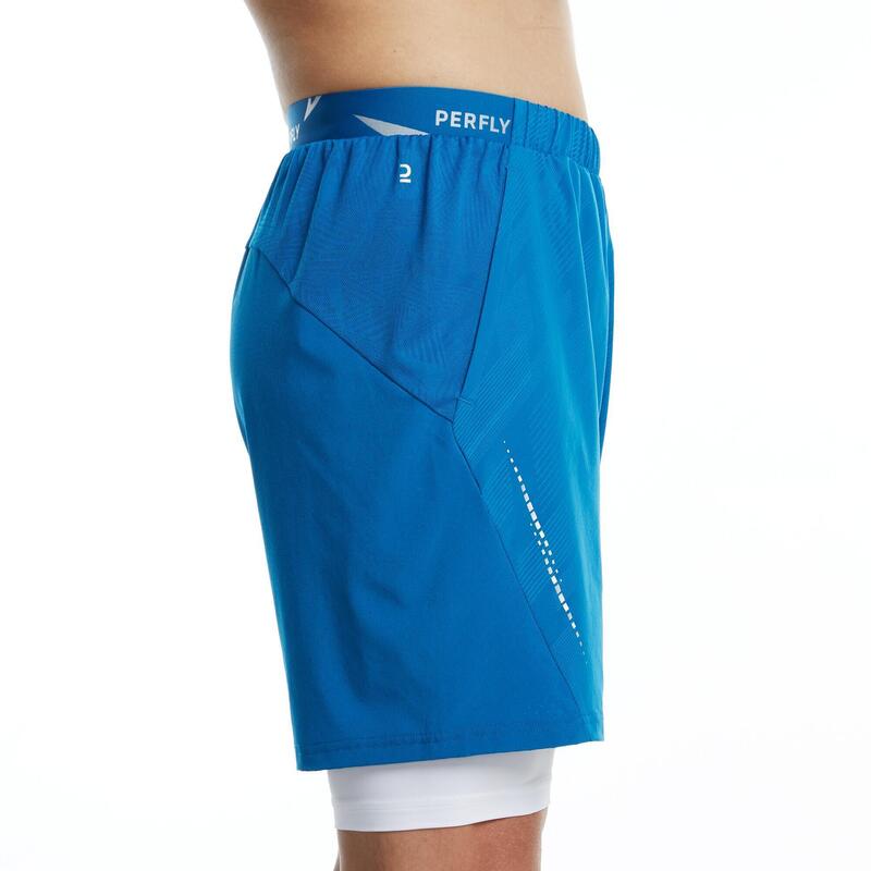 男款短褲990－藍色