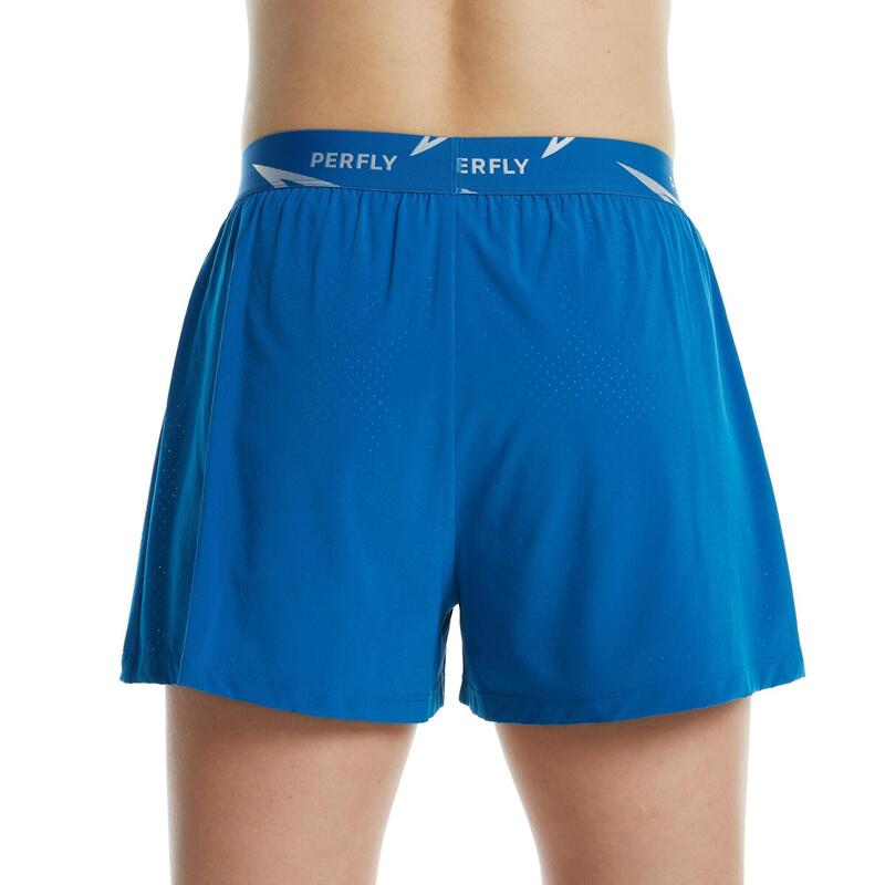 Pantalón corto de bádminton 900 mujer azul