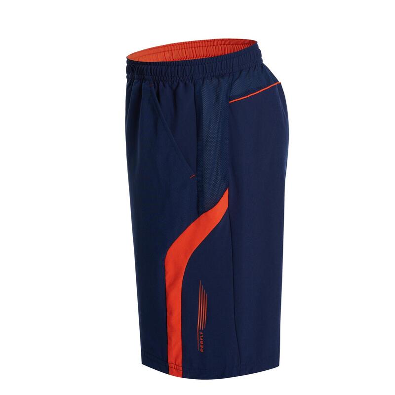 Şort Badminton 560 Bleumarin/Roșu Copii