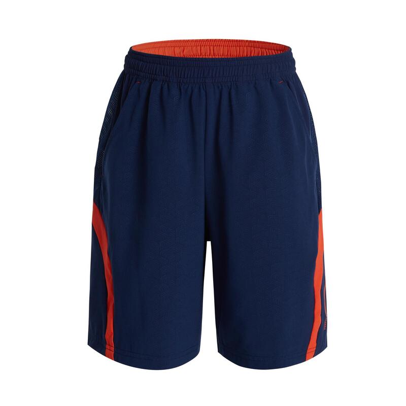 Şort Badminton 560 Bleumarin/Roșu Copii