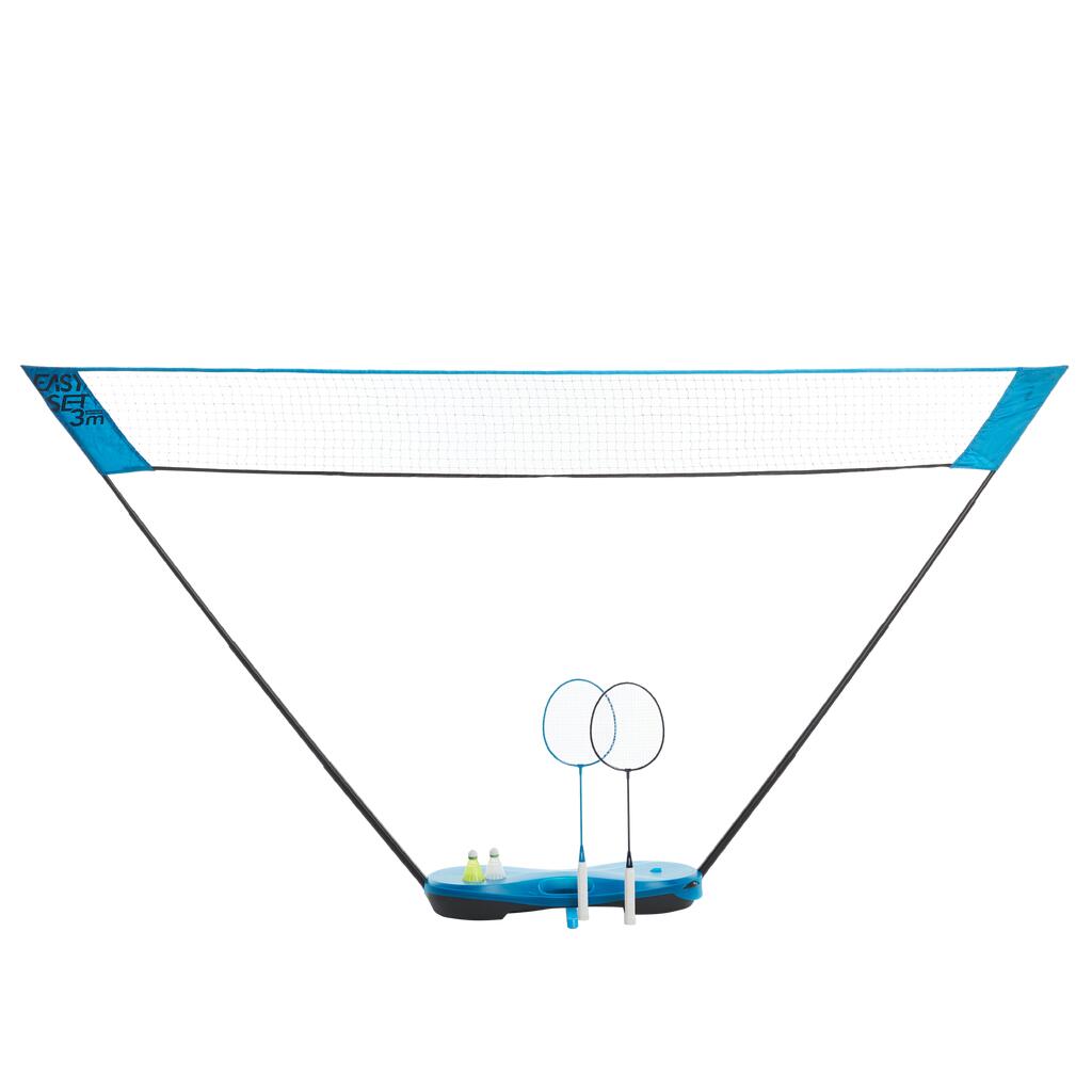 Lauko badmintono tinklo rinkinys „Easy SET“, 3 m, geltonos spalvos