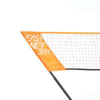 شبكة سهلة الحركة بطول 3 متر لرياضة تنس الريشة برتقالي
