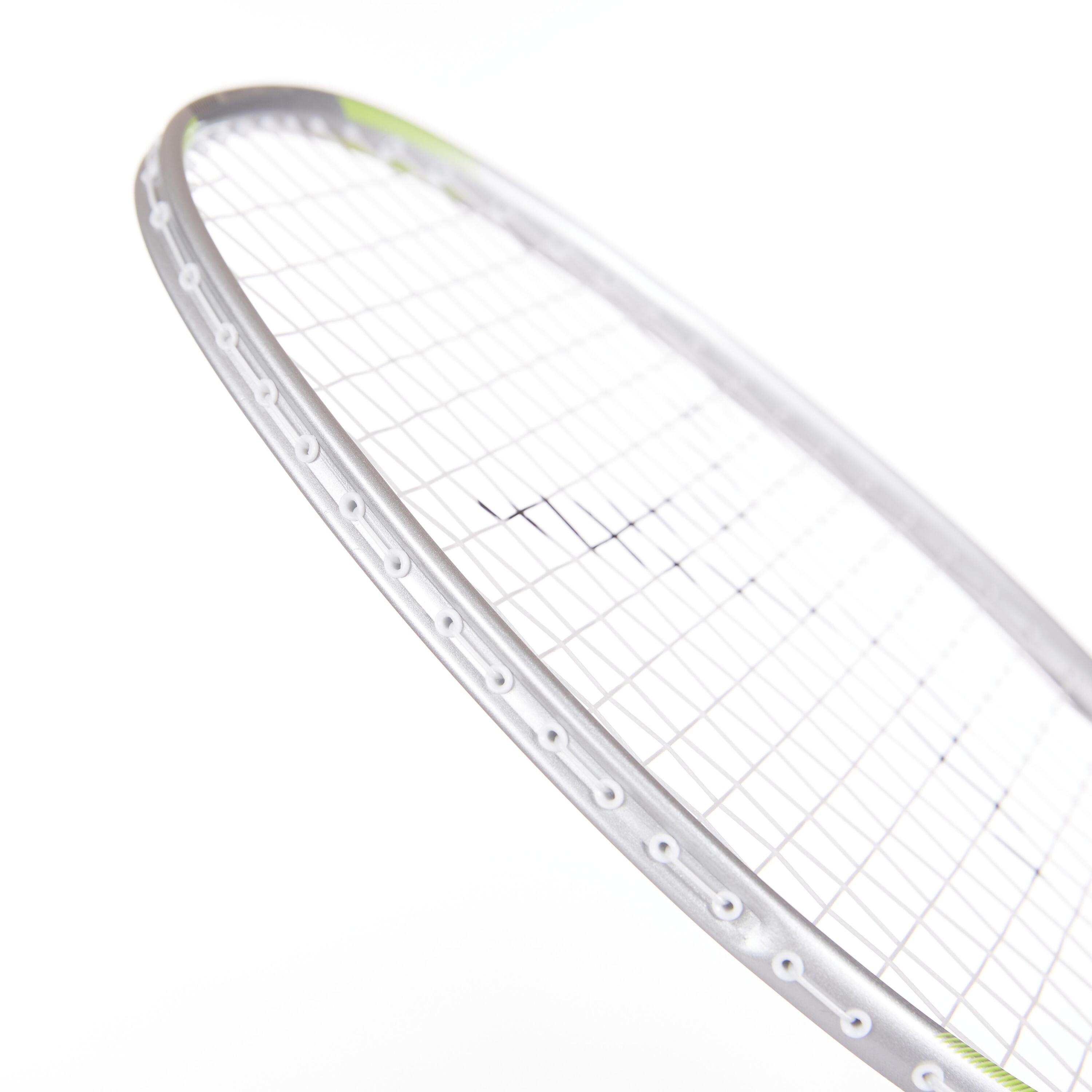 ADULT BADMINTON RACKET BR 190 SILVER CARBON 5/16