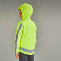 500 Kids' Waterproof Hi-Vis Cycling Jacket - Yellow