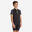 Tricou Ciclism 500 Negru-Galben Copii 7-11 ani