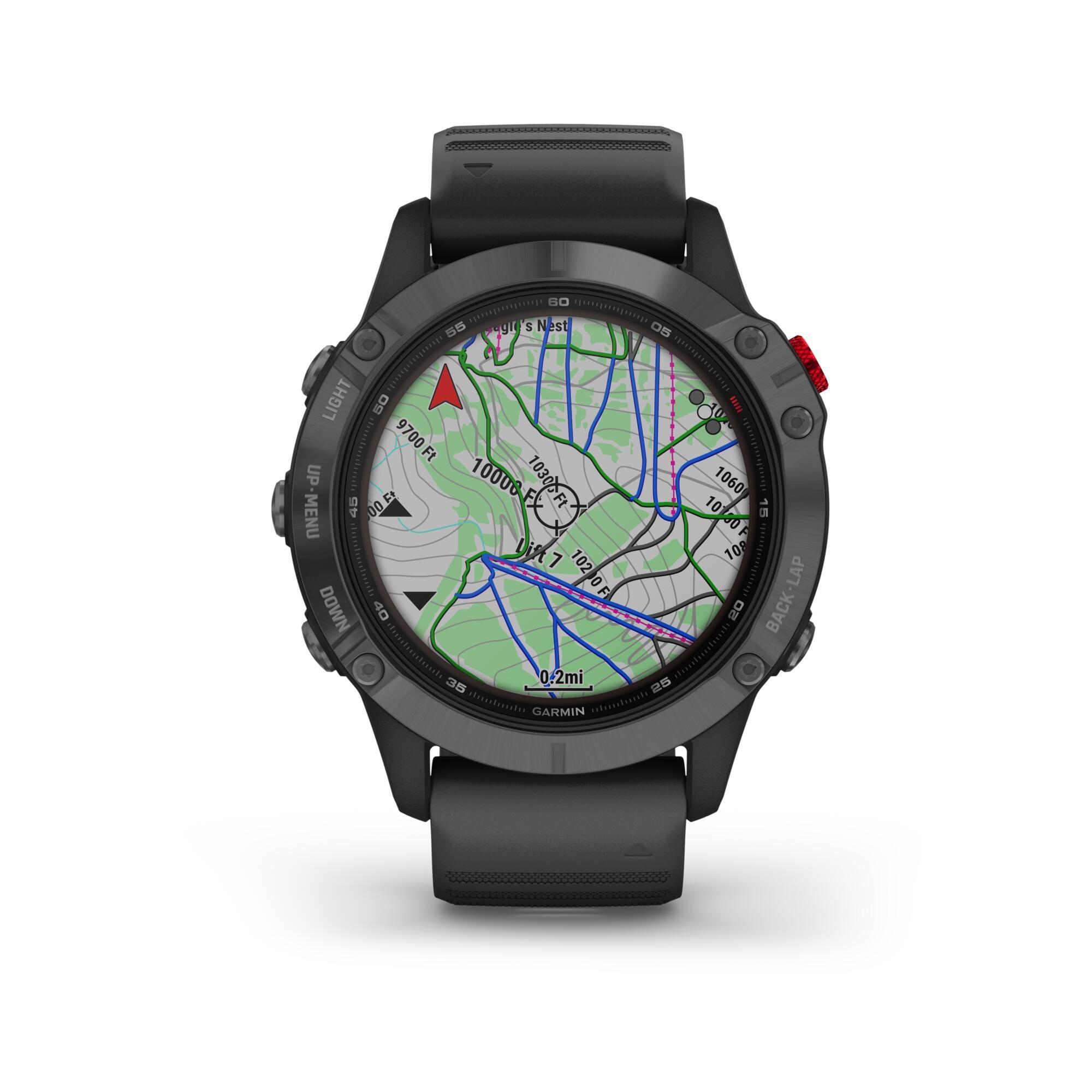 Orologio GPS FENIX 6 PRO SOLAR grigio GARMIN | DECATHLON