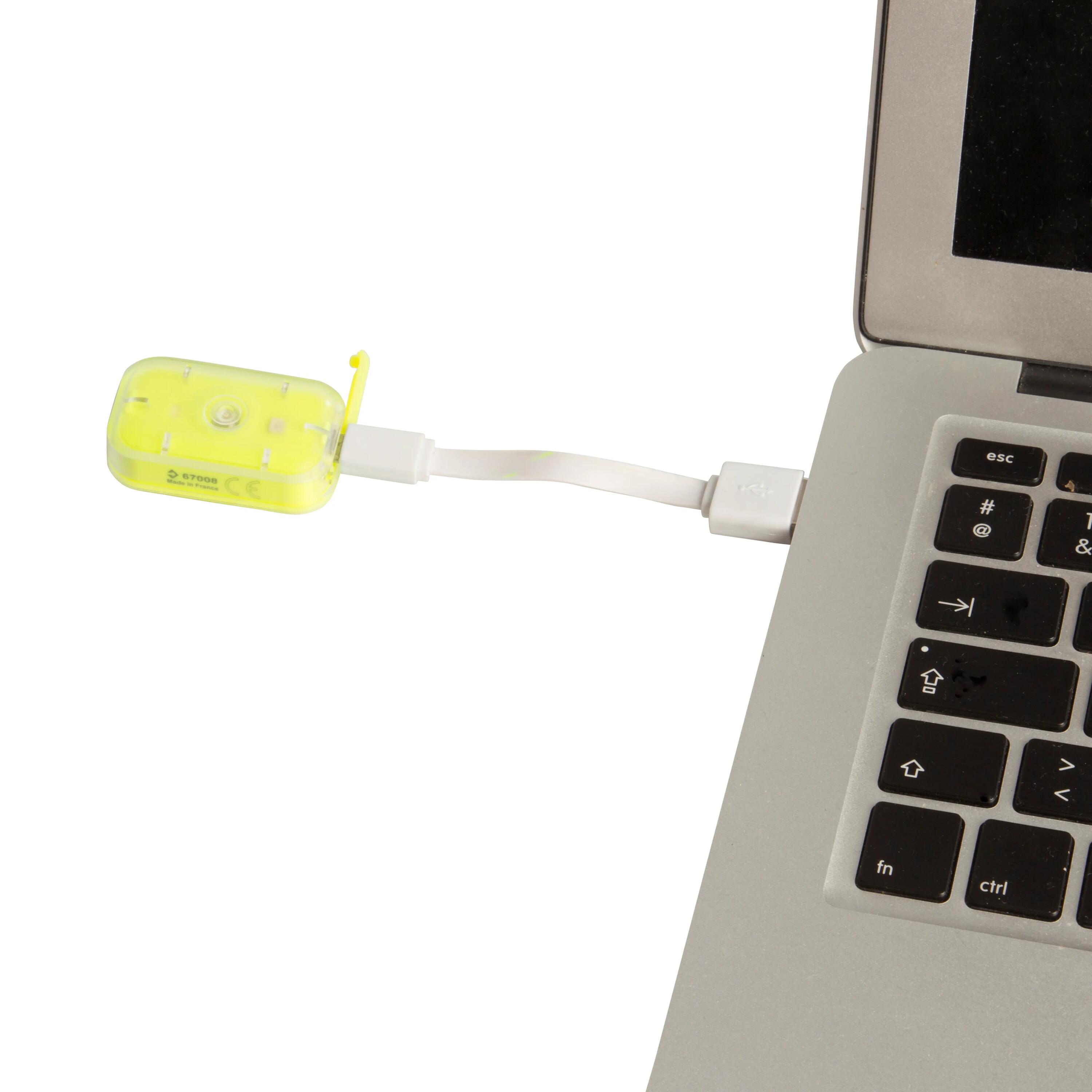 VIOO Clip 500 Front & Rear LED Bike Light Set USB - Yellow 6/7