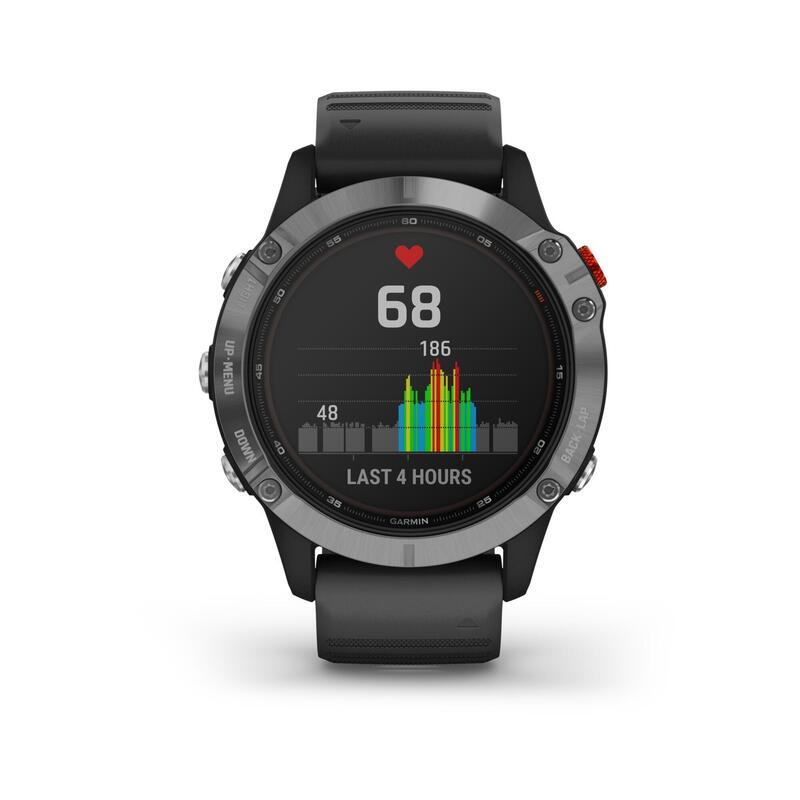 Zegarek do biegania z GPS Garmin Fenix 6 Solar Silver