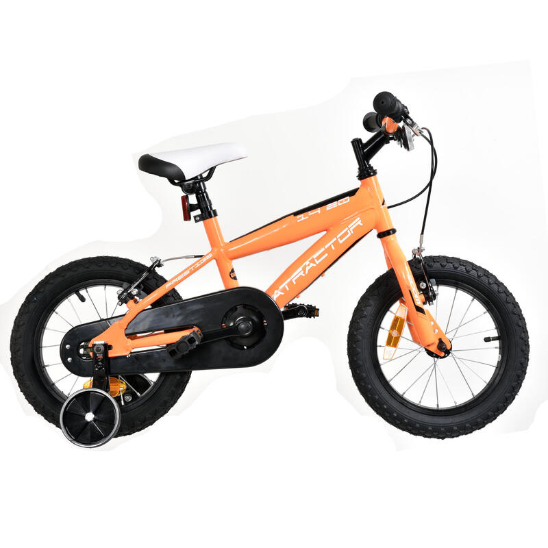 Bicicleta de niños 14 pulgadas Atractor Prestige naranja 3-4,5 años
