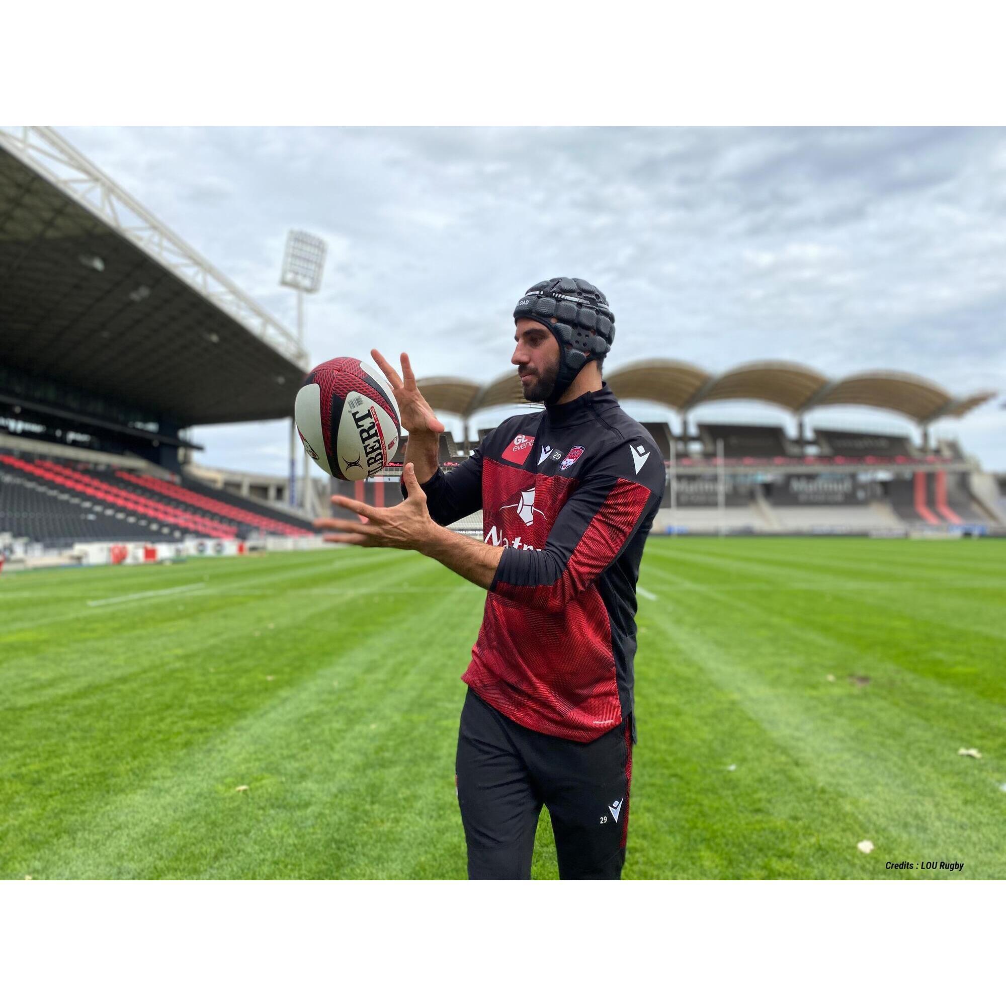 Casco da rugby per adulti R900 nero