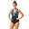 Women’s Aquafitness 1-piece swimsuit Mia Tree Blue black Cup size D/E