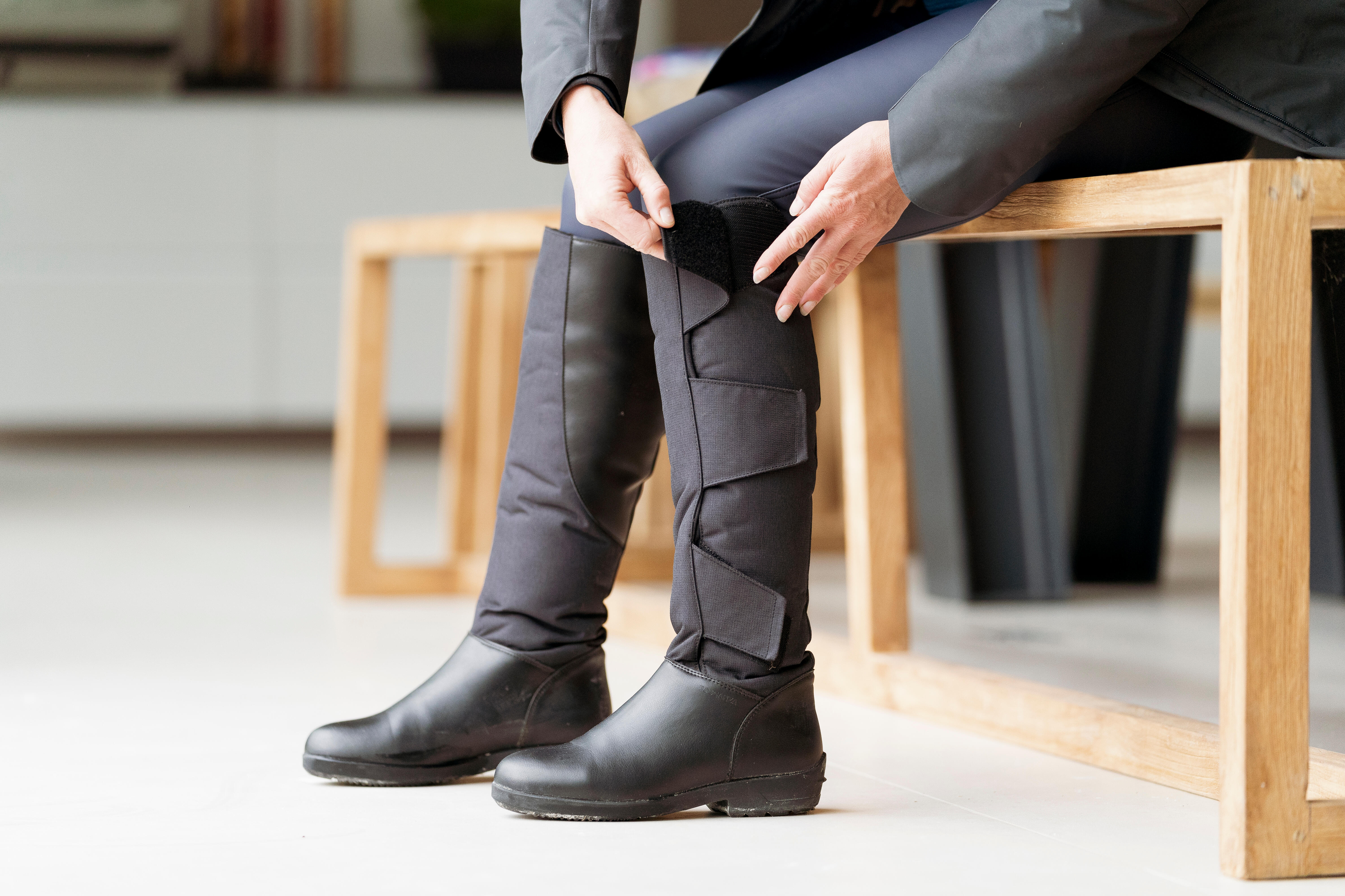 Bottes d'équitation d'hiver Decathlon