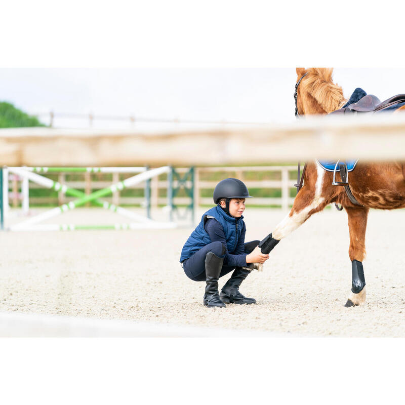 Reitweste 500 Kinder blau