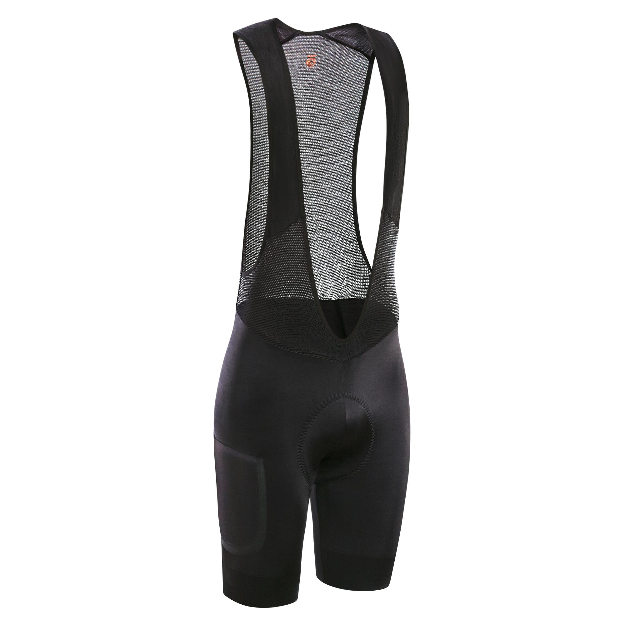 Men's Cycling Bib Shorts GRVL 900 - Black 1/7