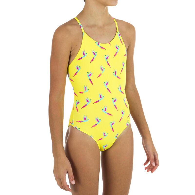 Dívčí plavky jednodílné Lila Oto žluté