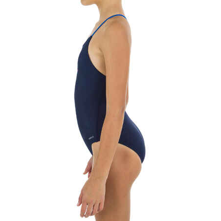 Vientisas maudymosi kostiumėlis merginoms „Lila Bird“, tamsiai mėlynas