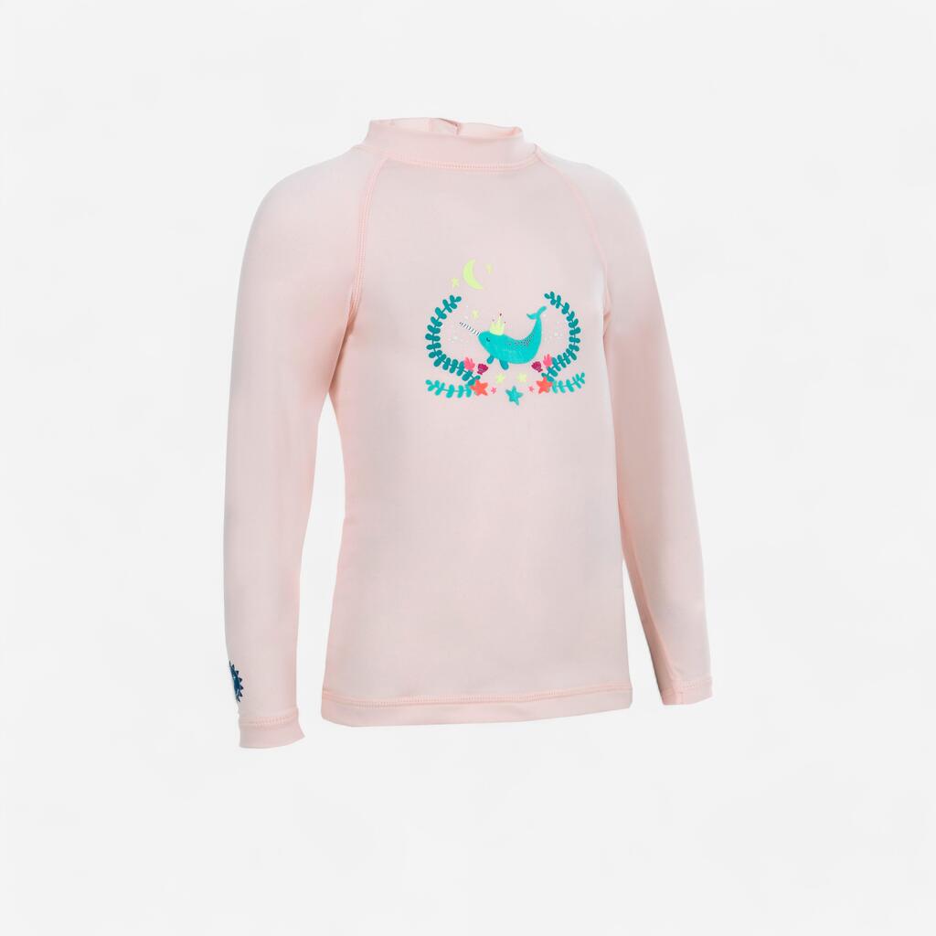 Baby Long Sleeve UV-protection T-shirt - Pink