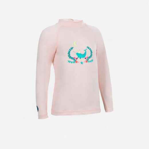 
      T-shirt anti UV bébé manches longues rose
  