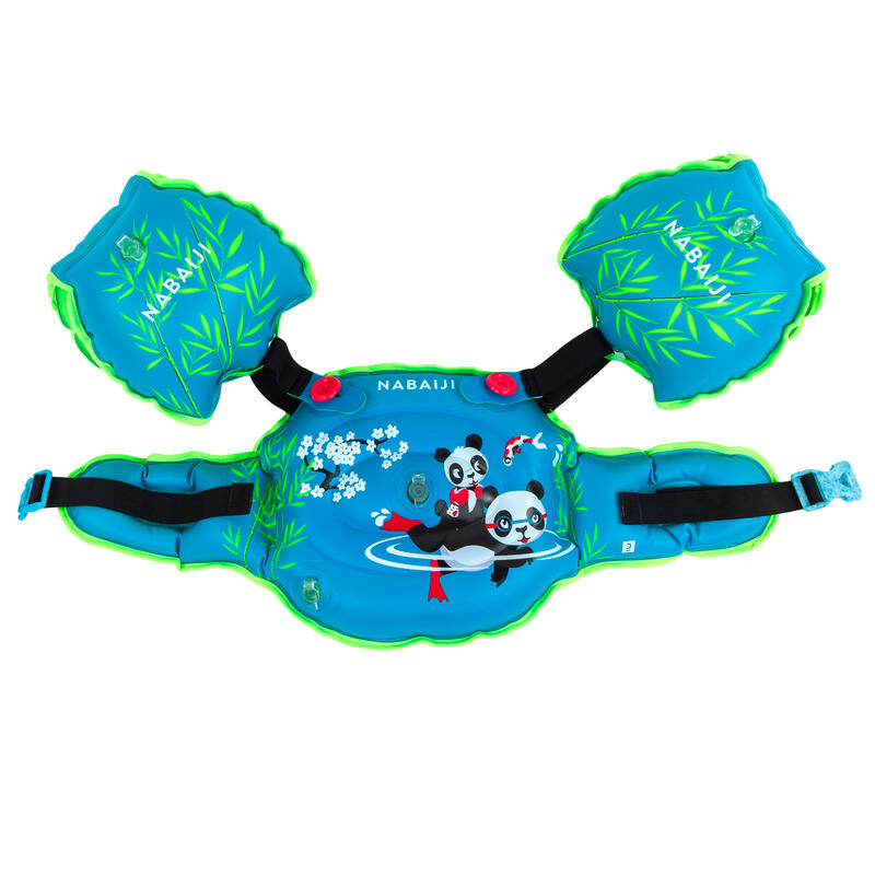 Braccioli-cintura nuoto TISWIM 2 PANDA azzurri