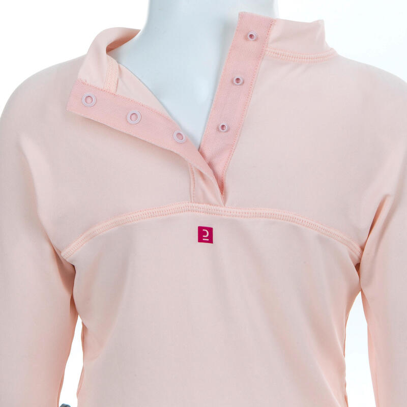 Uv-werend shirt met lange mouwen voor peuters en kleuters roze