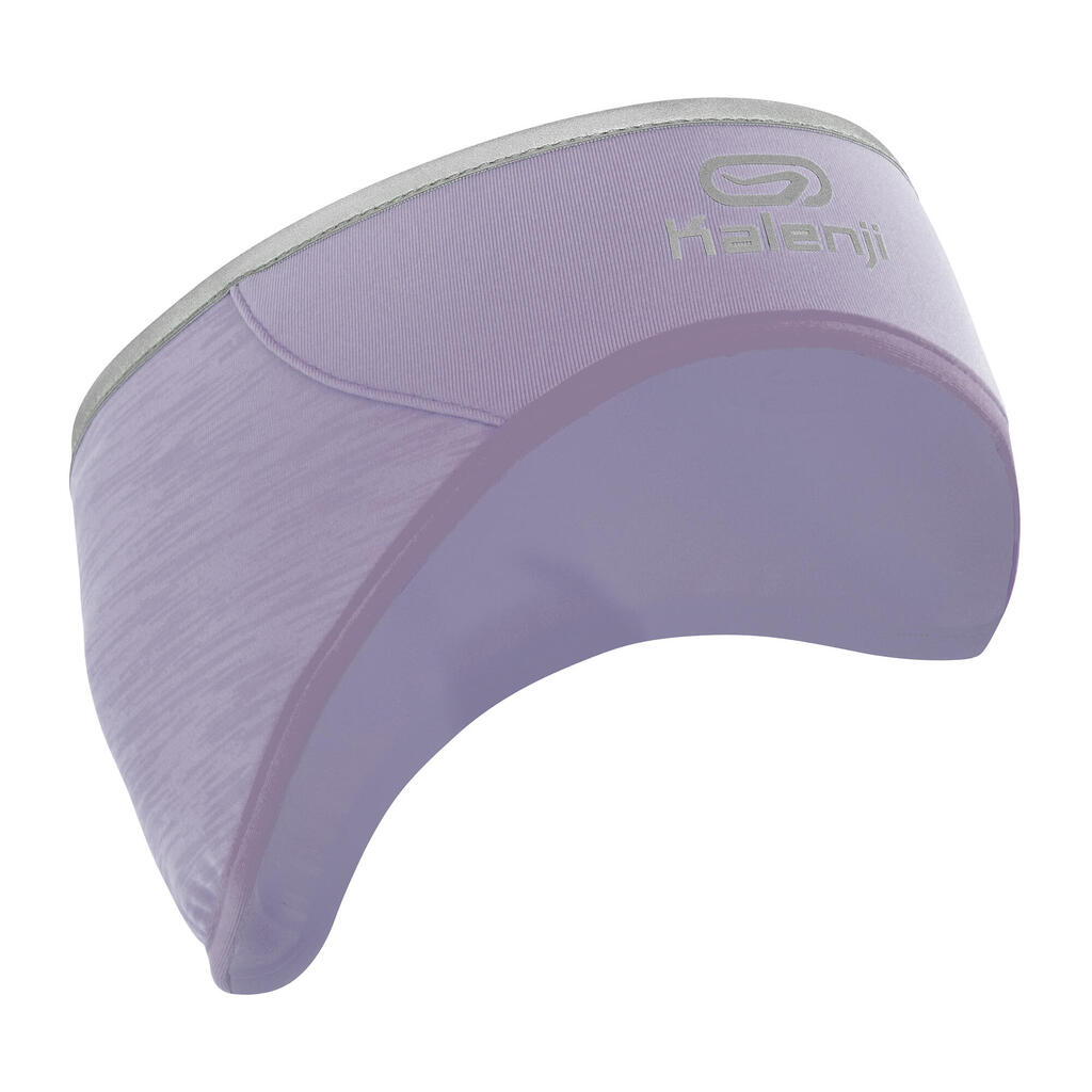 Running warm headband grey mauve