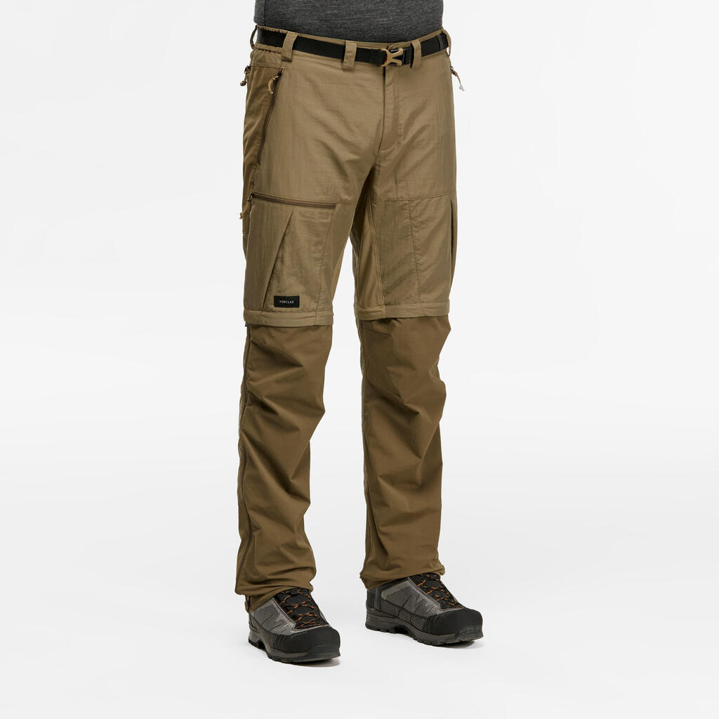 Muške pantalone 2u1 za treking MT500 kaki