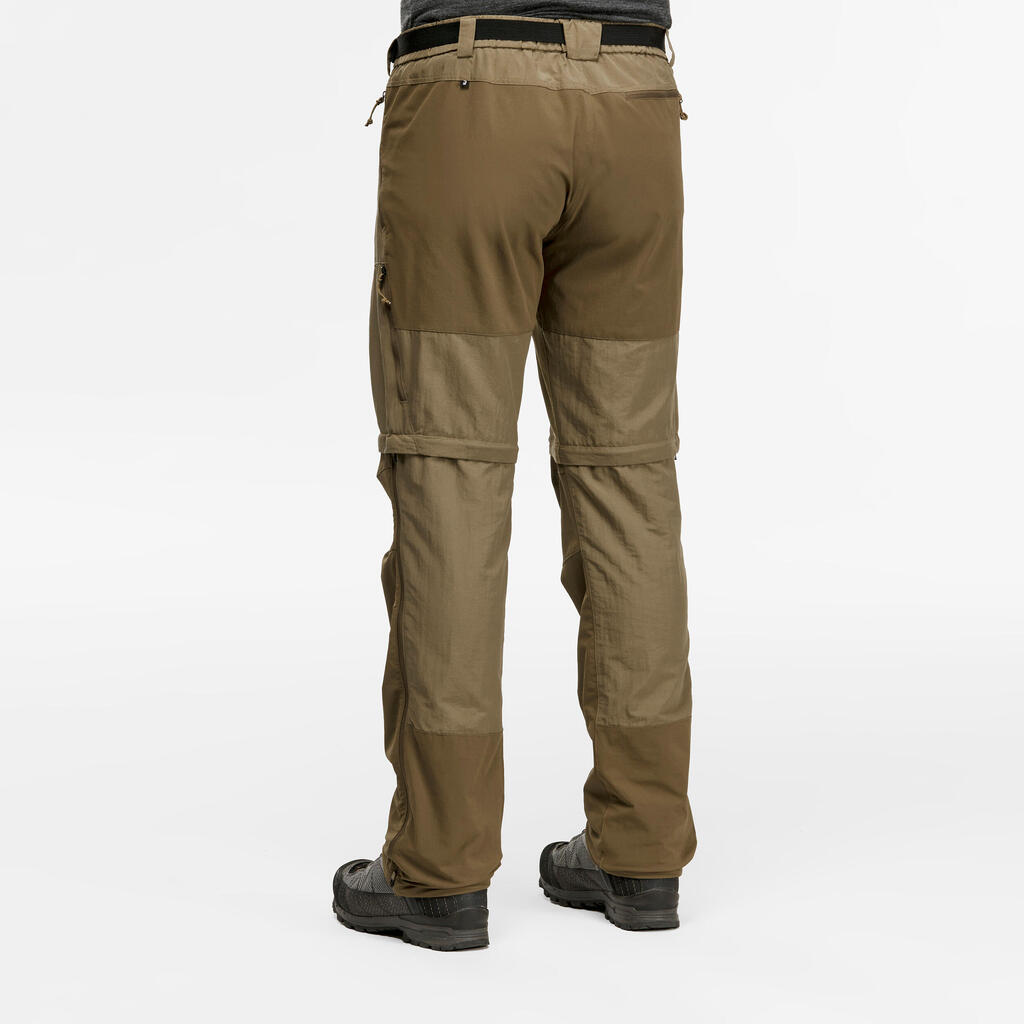 Muške pantalone 2u1 za treking MT500 kaki