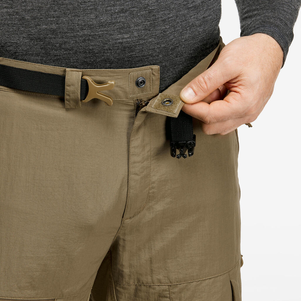 Muške pantalone 2u1 za treking MT500 kaki