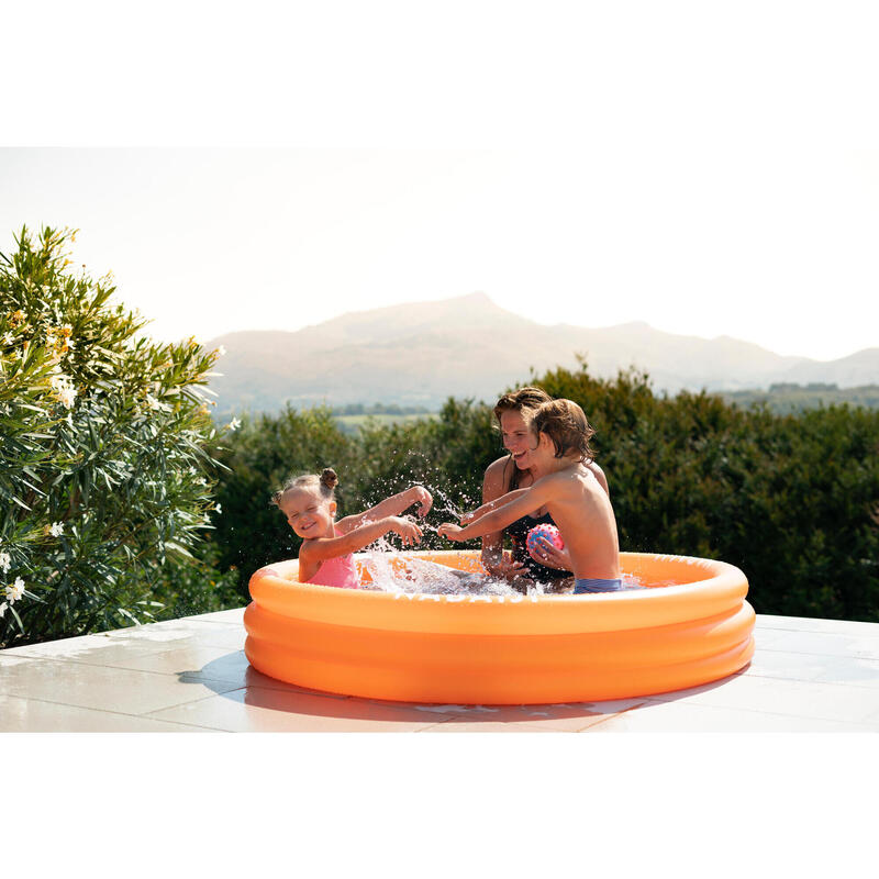 Opblaasbaar zwembad rond met snelventielen diameter 152 cm hoogte 30 cm