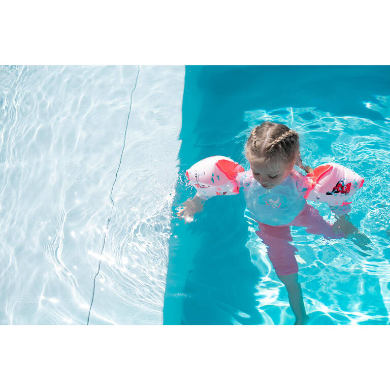 Baby / Kids' Swimming Long Sleeve UV-Protection Suit - Pink Print