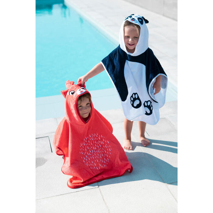 Poncho De Natacao Bebe Crianca Com Capuz Branco Estampado Panda Nabaiji Decathlon Poncho De Natacao Bebe Crianca Com Capuz Branco Estampado Panda Nabaiji Decathlon