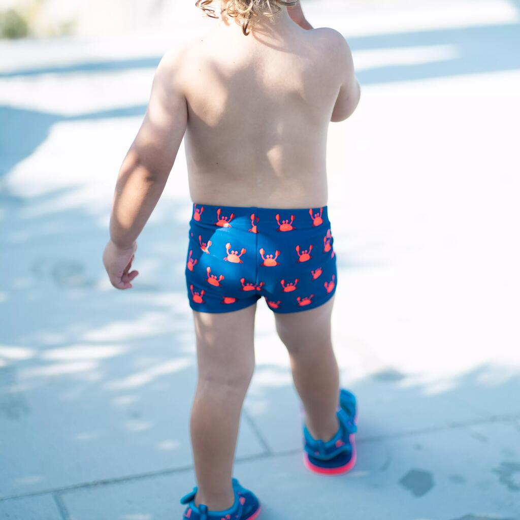 Baby / Kids' Swim Shorts - Blue Crab Print