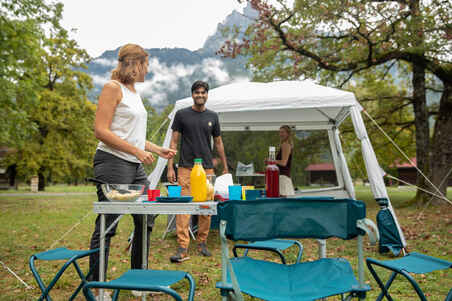 Carpa plegable habitáculo de camping 10 personas UPF50+ Arpenaz Base L Fresh