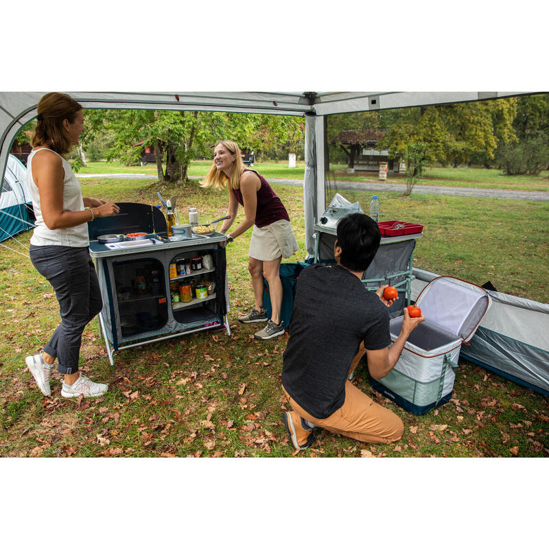 Carpa plegable habitáculo de camping 10 personas UPF50+ Arpenaz Base L Fresh