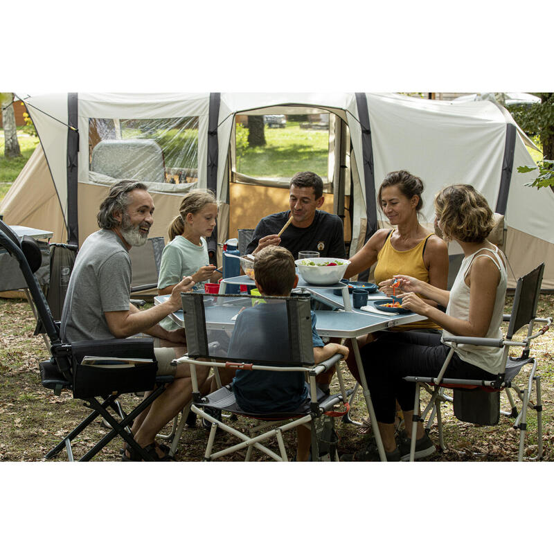 Table de camping hexagonale et conviviale - 6 personnes - Tepee